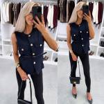 Beež Vööga Vest-jakk