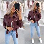 Smėlio Spalvos Prigludęs švarkelis Su Spaudėmis