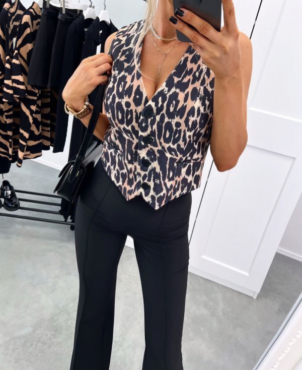 Leopard Leopard Print Vest