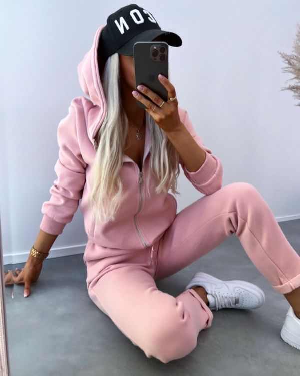 Pink Tracksuit Set