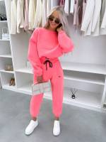 Turkus Dwuczęściowy Komplet Sukienkowy