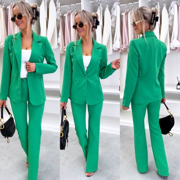 Green Two-piece Set