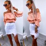 Kollane Sifoonist Crop-top