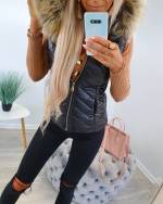 Khaki Kapuutsiga Vest