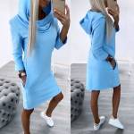 Koralų Medvilninė Laisvalaikio Suknelė