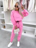 Turkus Dwuczęściowy Komplet Sukienkowy