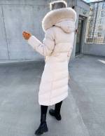 Черный Тёплая зимняя парка с капюшоном