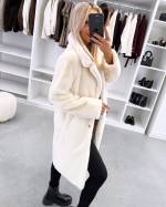 Must Kerge Ja Pehme Trukkidega Mantel