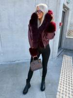 Bēša Bomberjaka Ar Kapuci Un Siltu Oderi