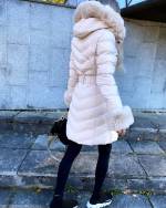 Beež Vööga Soe Talvemantel