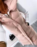 Helesinine Pikem Kapuutsiga Vest