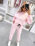 Turkus Dwuczęściowy Komplet Sukienkowy