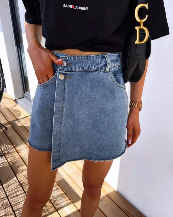 Blue Denim Skort