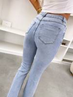 Sinine Alt Laiema Lõikega Stretch Teksad