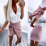 Melns Mākslīgās Zamšādas Svārki