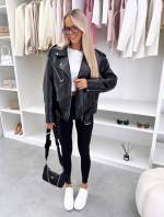 Taupė Oversized Stiliaus Džemperis