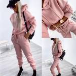 Серый Мягкий спортивный костюм