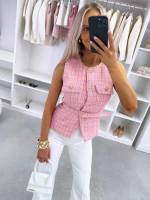 Sinine Kuldsete Nööpidega Vest