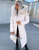 Черный Тёплая зимняя парка с капюшоном