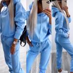 Серый Мягкий спортивный костюм