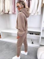 Brązowy Komplet Dresowy