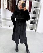 Светло-бежевый Роскошное зимнее пальто с капюшоном