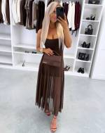 Must Alusriidega Veniv Midikleit