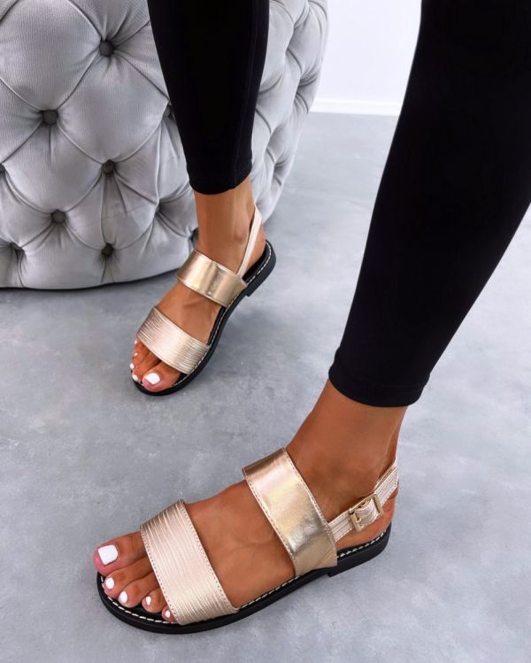 Gold Comfy Sandals