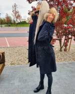 Khaki Naturaalse Karvaga Vetthülgav Pikem Talveparka