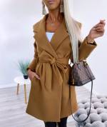 Sinine Keskelt Seotav K/S Mantel