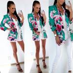 Valge Lilleline Pintsak/jakk