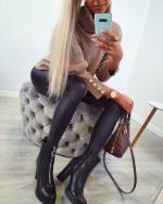 Hall Kõrge Kaelusega Lohvakas Kampsun