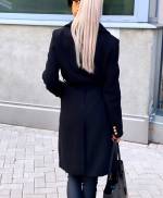 Must Keskelt Seotav Villamantel