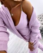 Zila Trīsdaļīgs Ikdienas Komplekts