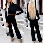 Коричневый Мягкие и эластичные брюки прямого кроя