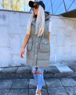 Roosa K/S Kapuutsiga Vest