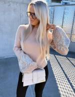 Valge Litritega Pehme Kampsun