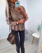 Hall Kõrge Kaelusega Lohvakas Kampsun