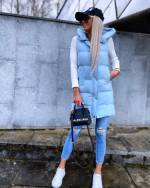 Beež Lühem Kapuutsiga Vest