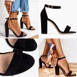 Punane Peenikese Rihmaga Plokk-kontsaga Kingad