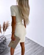 Roheline Eest Seotav Bodycon Kleit