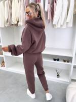 Brązowy Komplet Dresowy