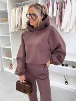 Brązowy Komplet Dresowy