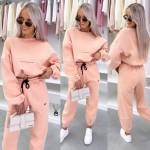 Turkus Dwuczęściowy Komplet Sukienkowy