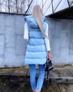 Beež Lühem Kapuutsiga Vest