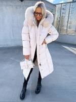 Черный Тёплая зимняя парка с капюшоном