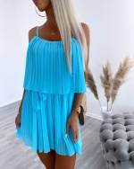 Tirkīza Plisēts Kombinezons