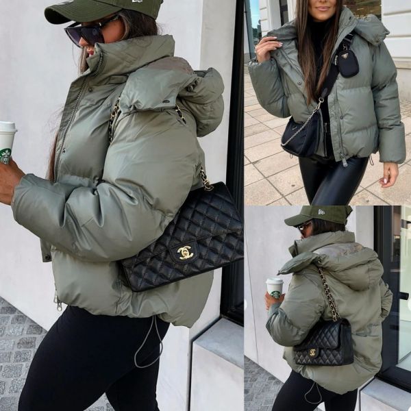 Olive Green Oversized Longer Back Jacket