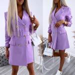 Melns Žaketes Stila Kleita