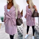 Sinine Keskelt Seotav K/S Mantel